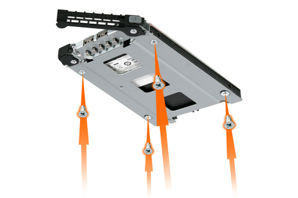 ICY DOCK ToughArmor, 8x2,5&quot; SATA/SSD i en 5,25&quot;-plats, svart