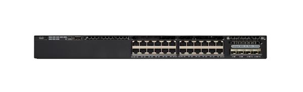 Cisco Catalyst 3650-24PD-E - Kytkin - L3 - Hallinnoitu - 24 x 10/100/1000 (PoE+) + 2 x 10 Gigabit SFP+ - ty&ouml;p&ouml;yt&auml;, r&auml;kkiin asennettava - PoE+ (390 W)