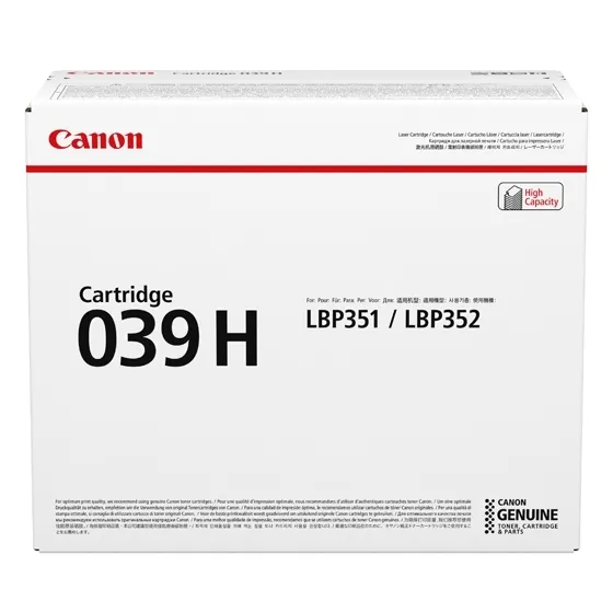 Canon 039H XXL toner cartridge, Black