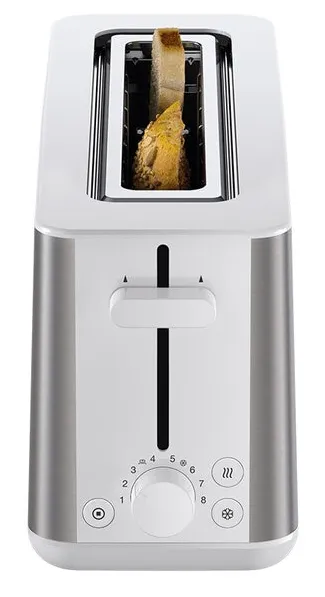 Braun PurShine HT 1610 -leivänpaahdin, Ruostumaton teräs, Valkoinen