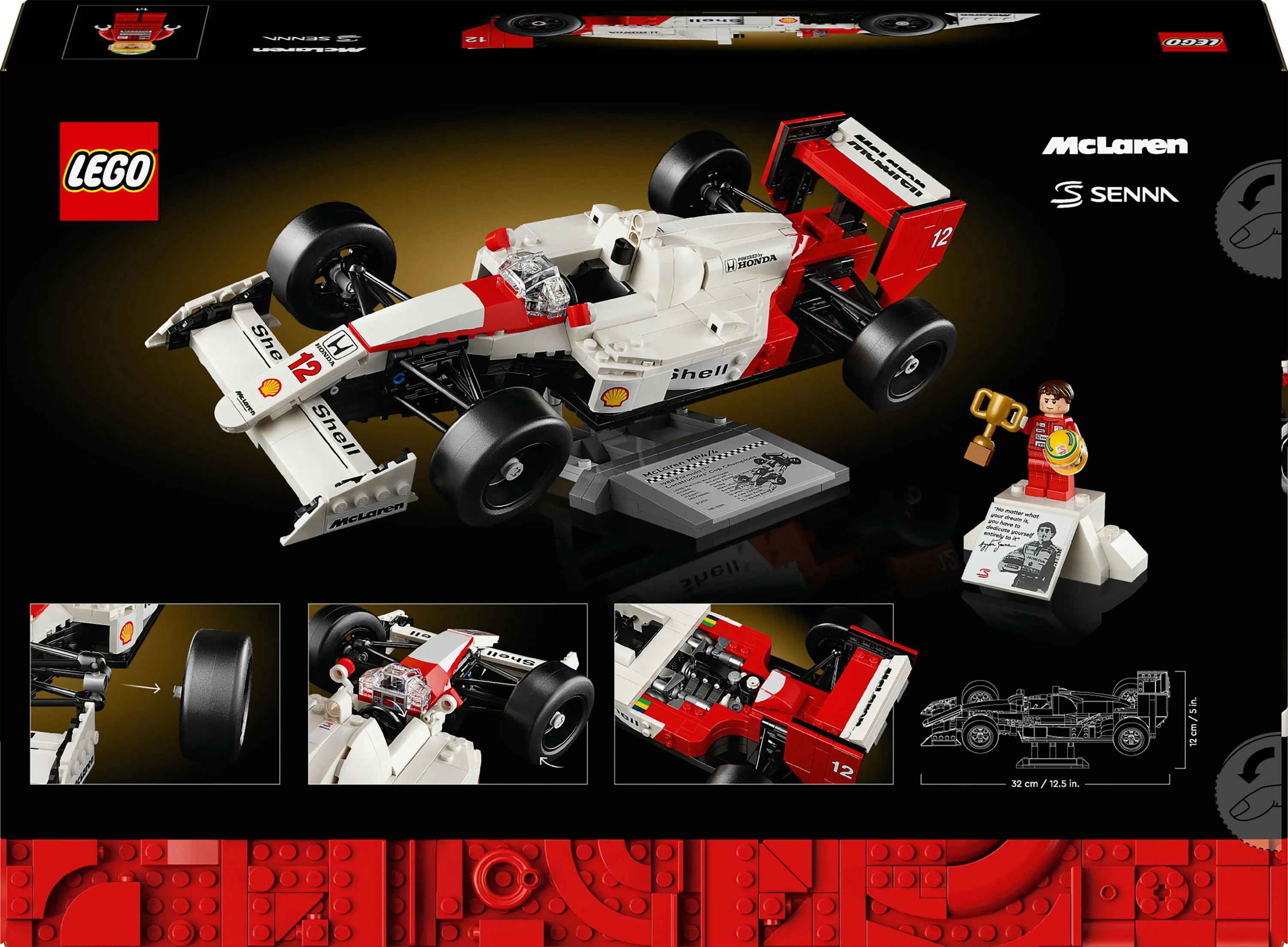 LEGO Icons McLaren MP4/4 &amp; Ayrton Senna 10330