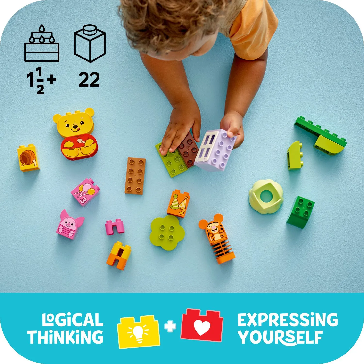 LEGO DUPLO Nalle Puhs f&ouml;delsedagskalas 10457