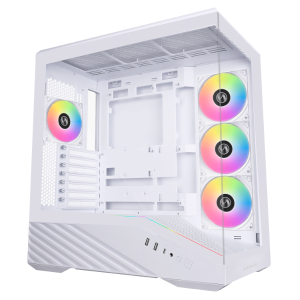 Lian Li Vector V100 RGB - mid tower with window, White