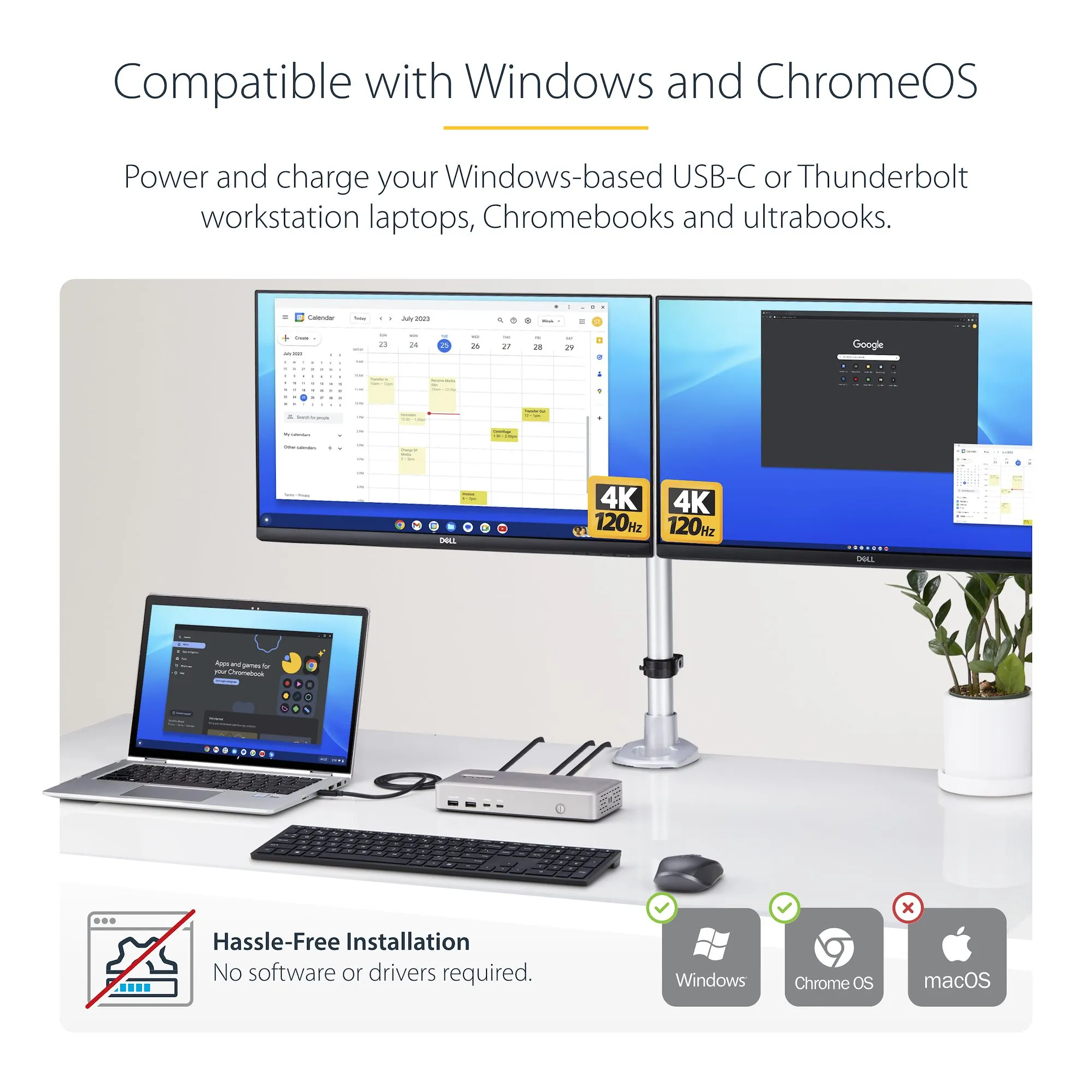 Startech USB4 Dual 4K 60Hz HDMI - docking station