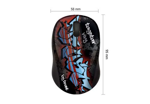 Vivy Wireless Mini Mouse - Tagstar Graffiti