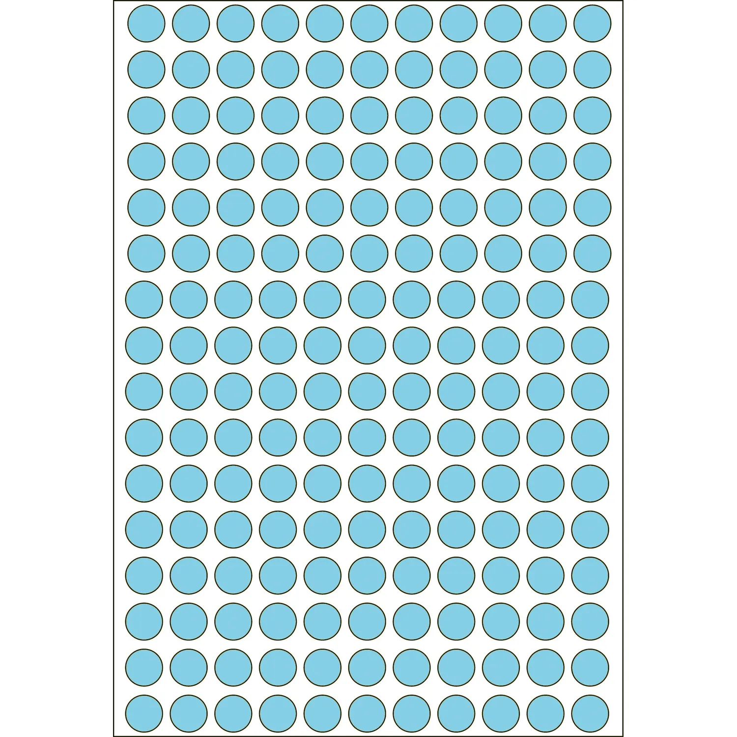 Herma label manual &oslash;8 blue (5632)