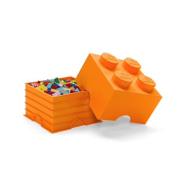Room Copenhagen LEGO Storage Brick 4 orange - RC40031760