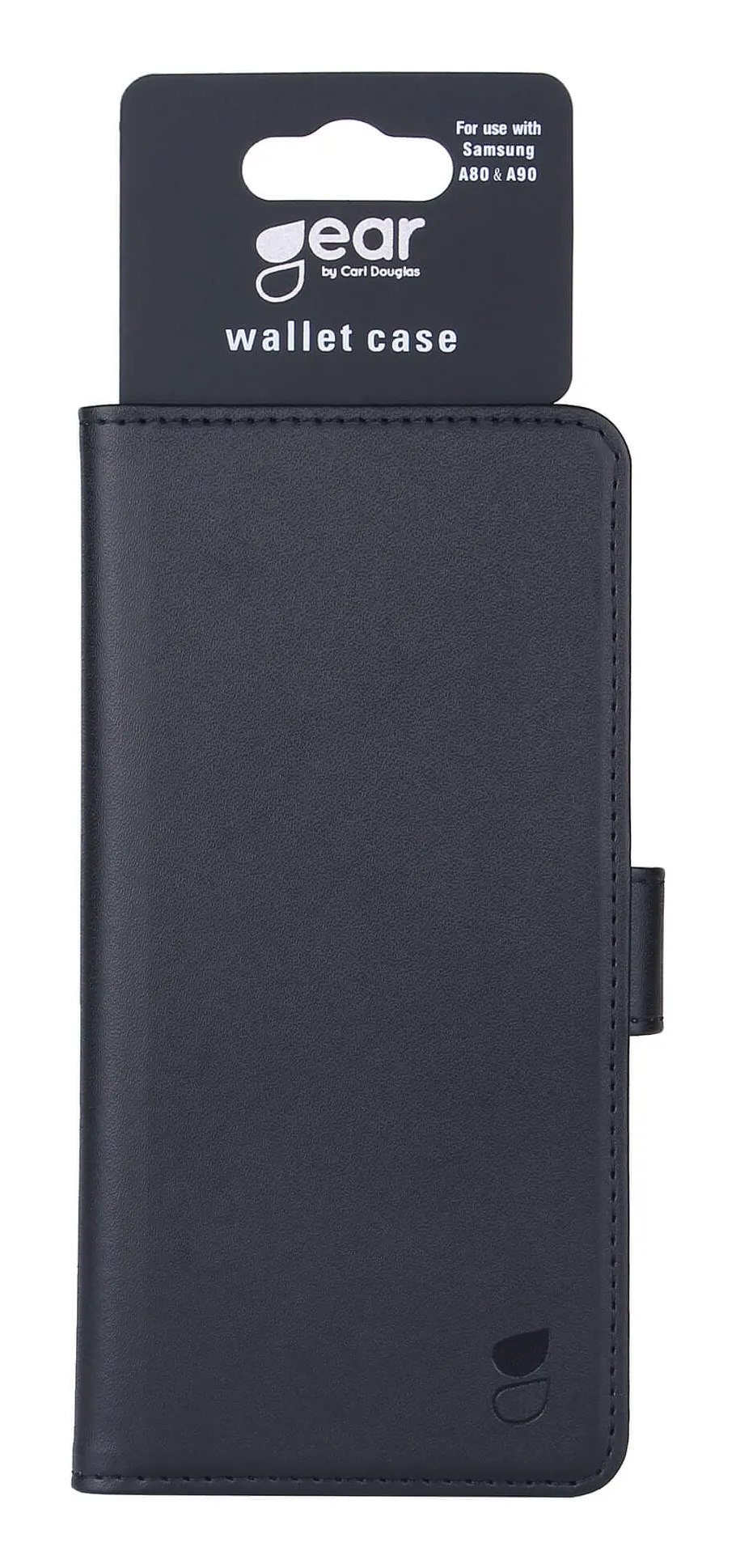 GEAR Wallet, Galaxy A80 -lompakkokotelo, Musta