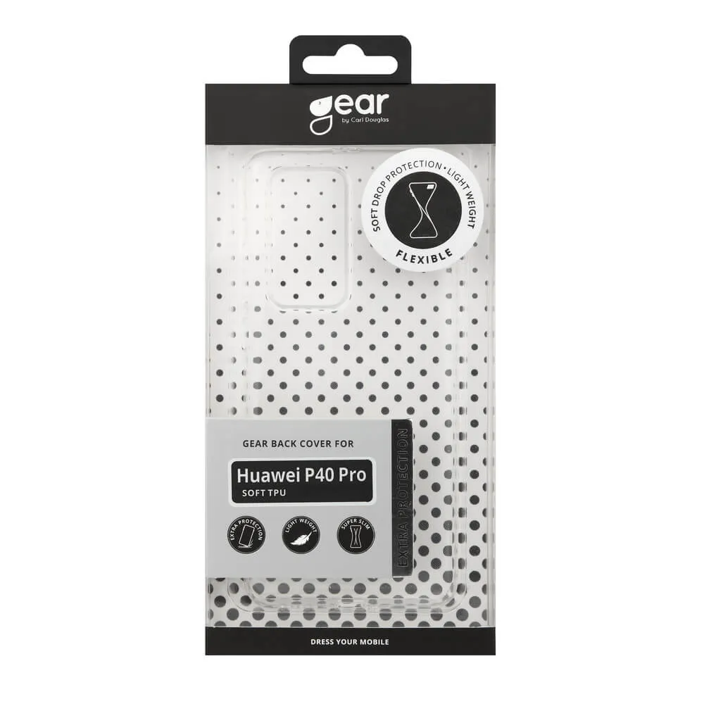 GEAR TPU, Huawei P40 Pro - fodral, Transparent