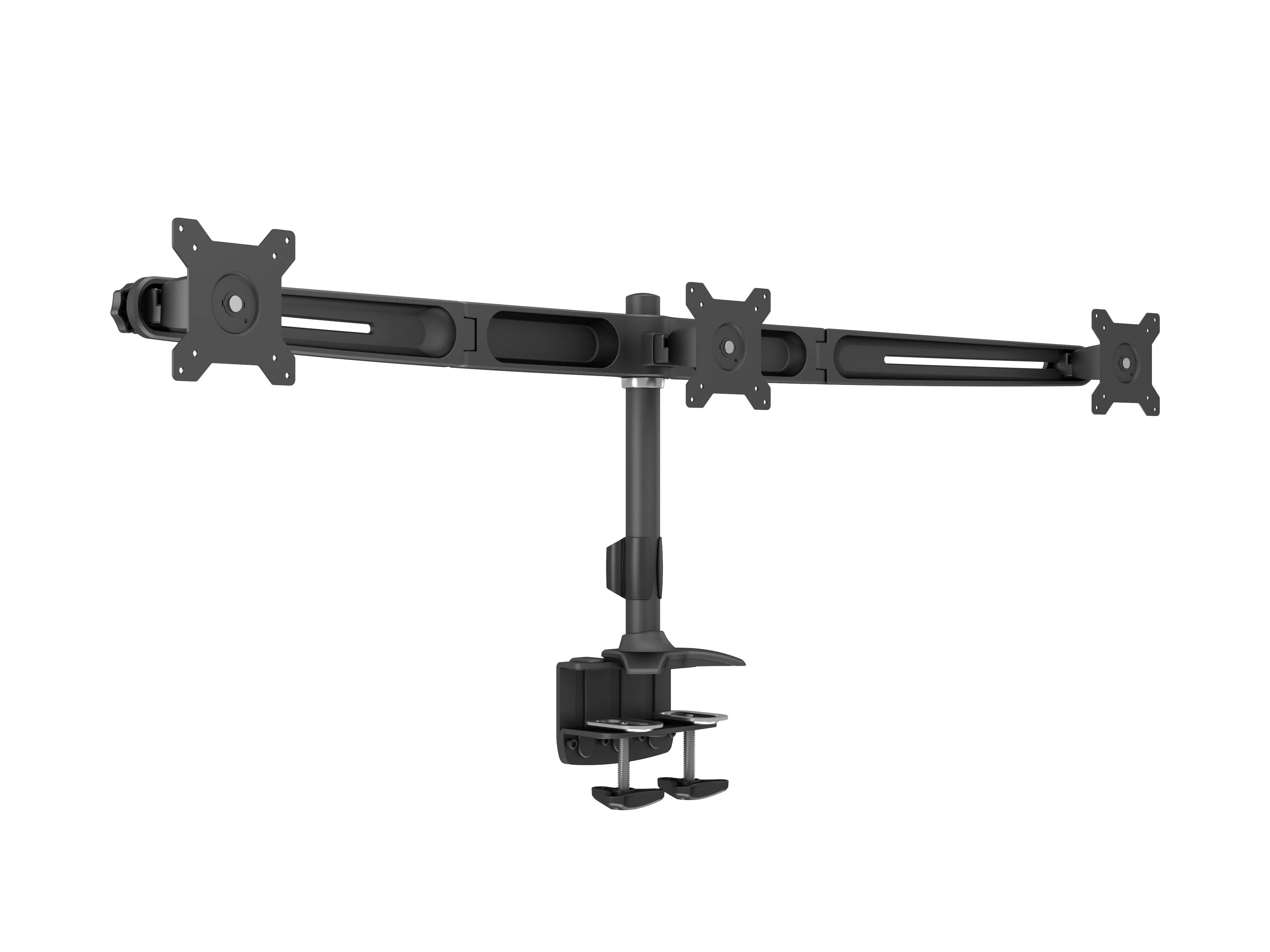 M VESA Desktopmount Triple Desk Clamp 15"-24"