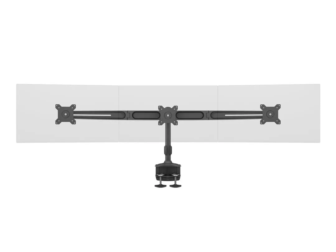 M VESA Desktopmount Triple Desk Clamp 15&quot;-24&quot;