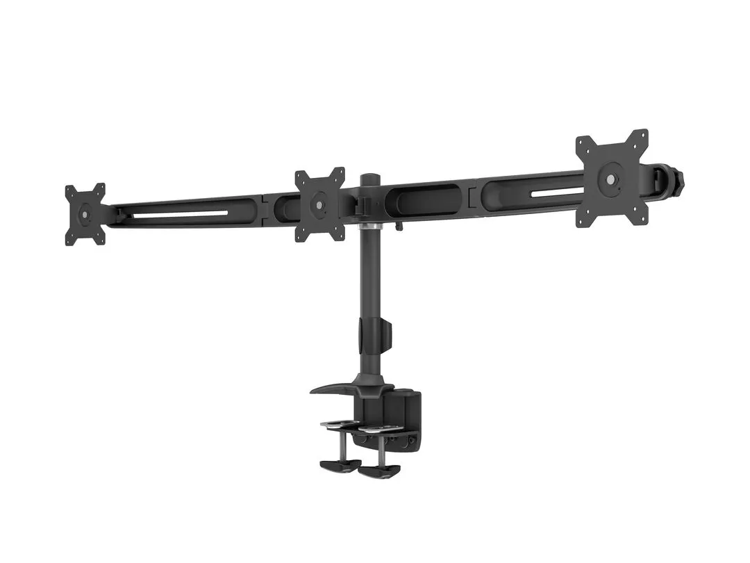 M VESA Desktopmount Triple Desk Clamp 15"-24"