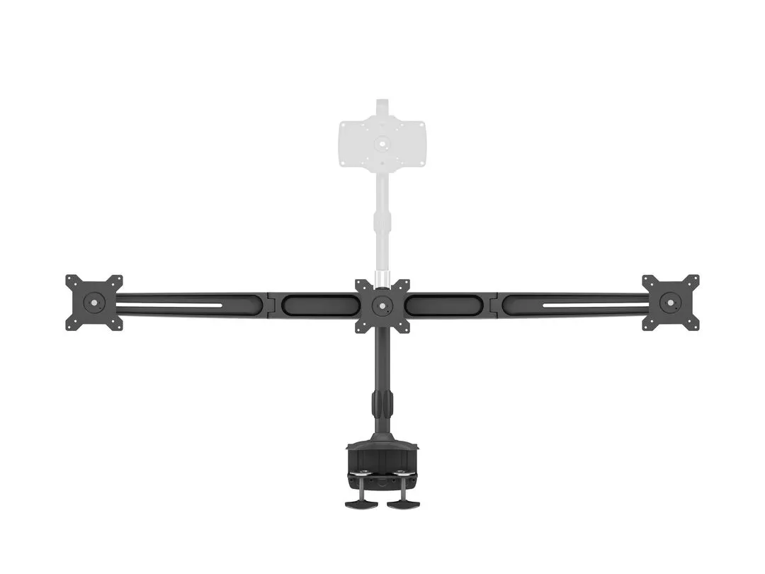 M VESA Desktopmount Triple Desk Clamp 15"-24"