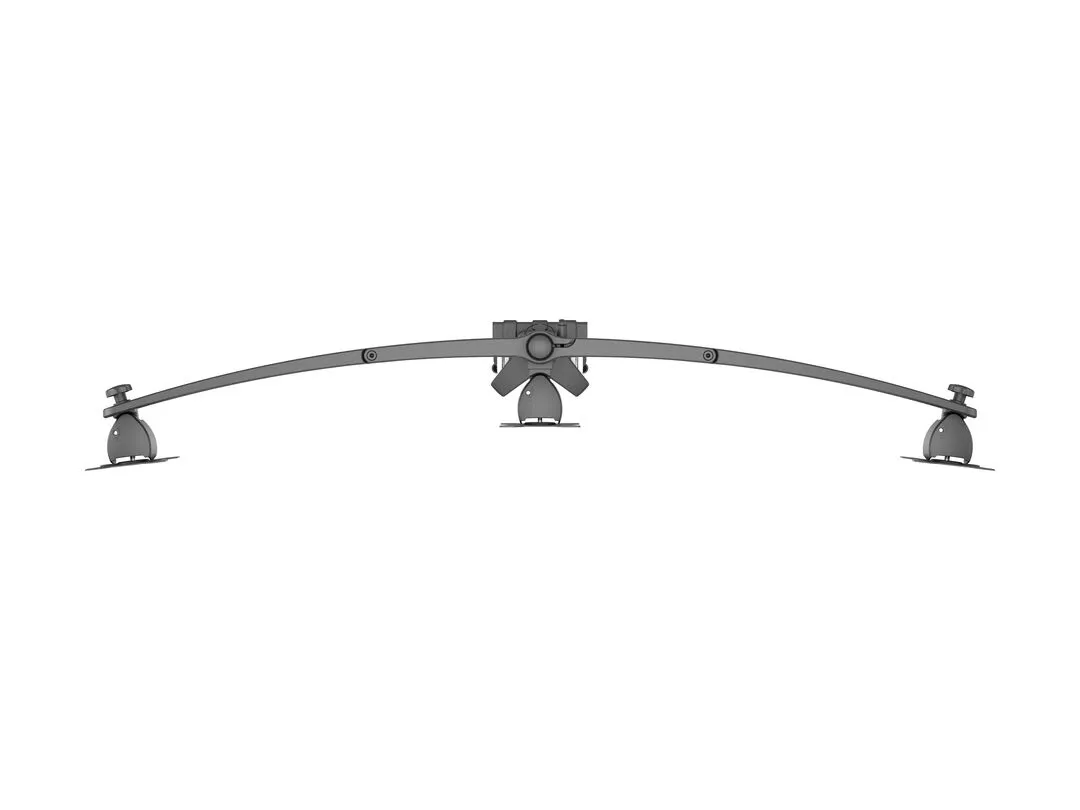 M VESA Desktopmount Triple Desk Clamp 15&quot;-24&quot;