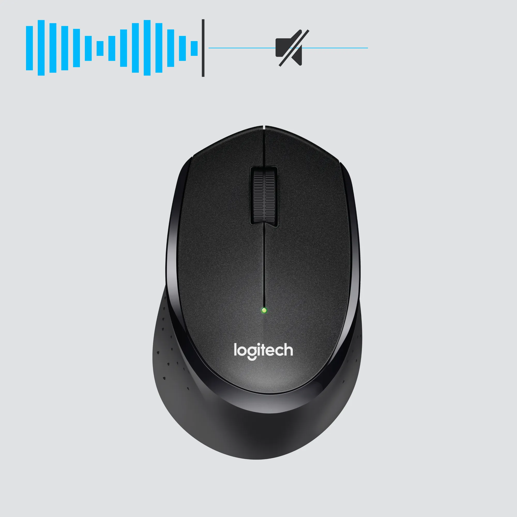 Logitech M330 Silent Plus - wireless mouse, black