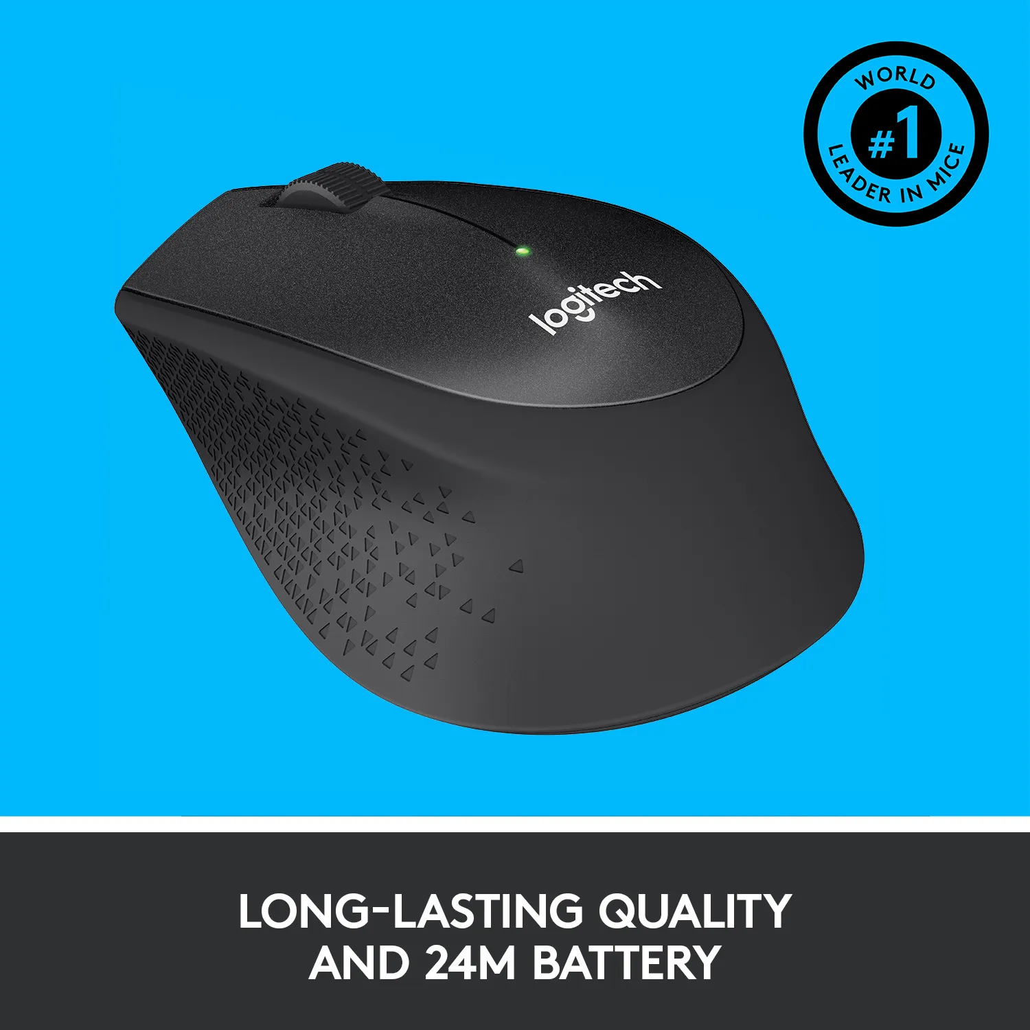 Logitech M330 Silent Plus - wireless mouse, black
