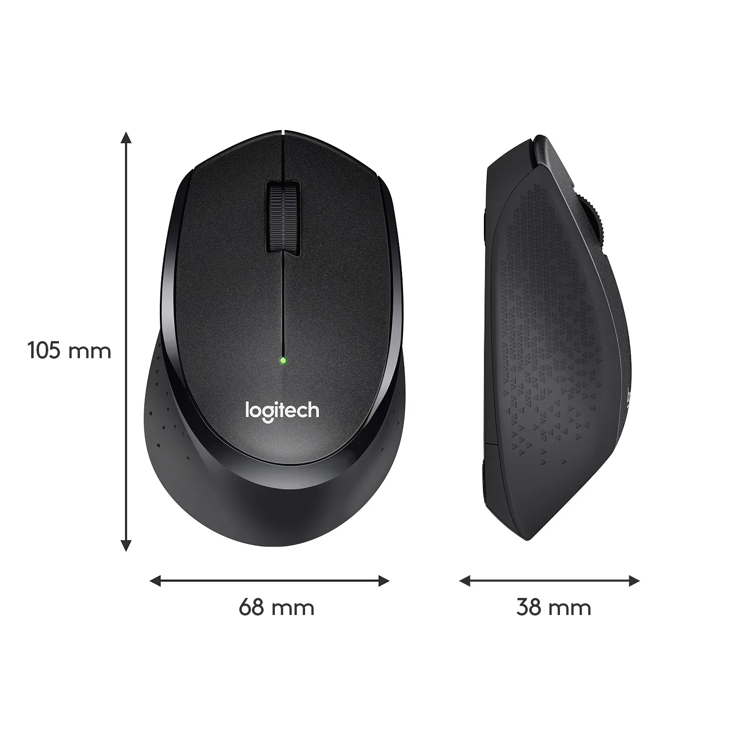 Logitech M330 Silent Plus - wireless mouse, black