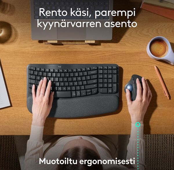 Logitech Ergo M575S - tr&aring;dl&ouml;s trackball, svart