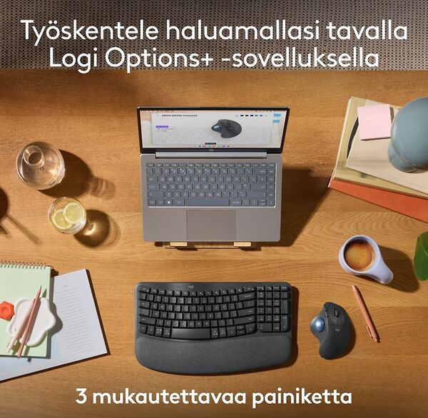 Logitech Ergo M575S - tr&aring;dl&ouml;s trackball, svart