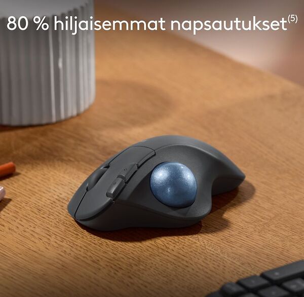 Logitech Ergo M575S - tr&aring;dl&ouml;s trackball, svart