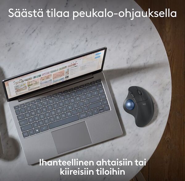 Logitech Ergo M575S - tr&aring;dl&ouml;s trackball, svart