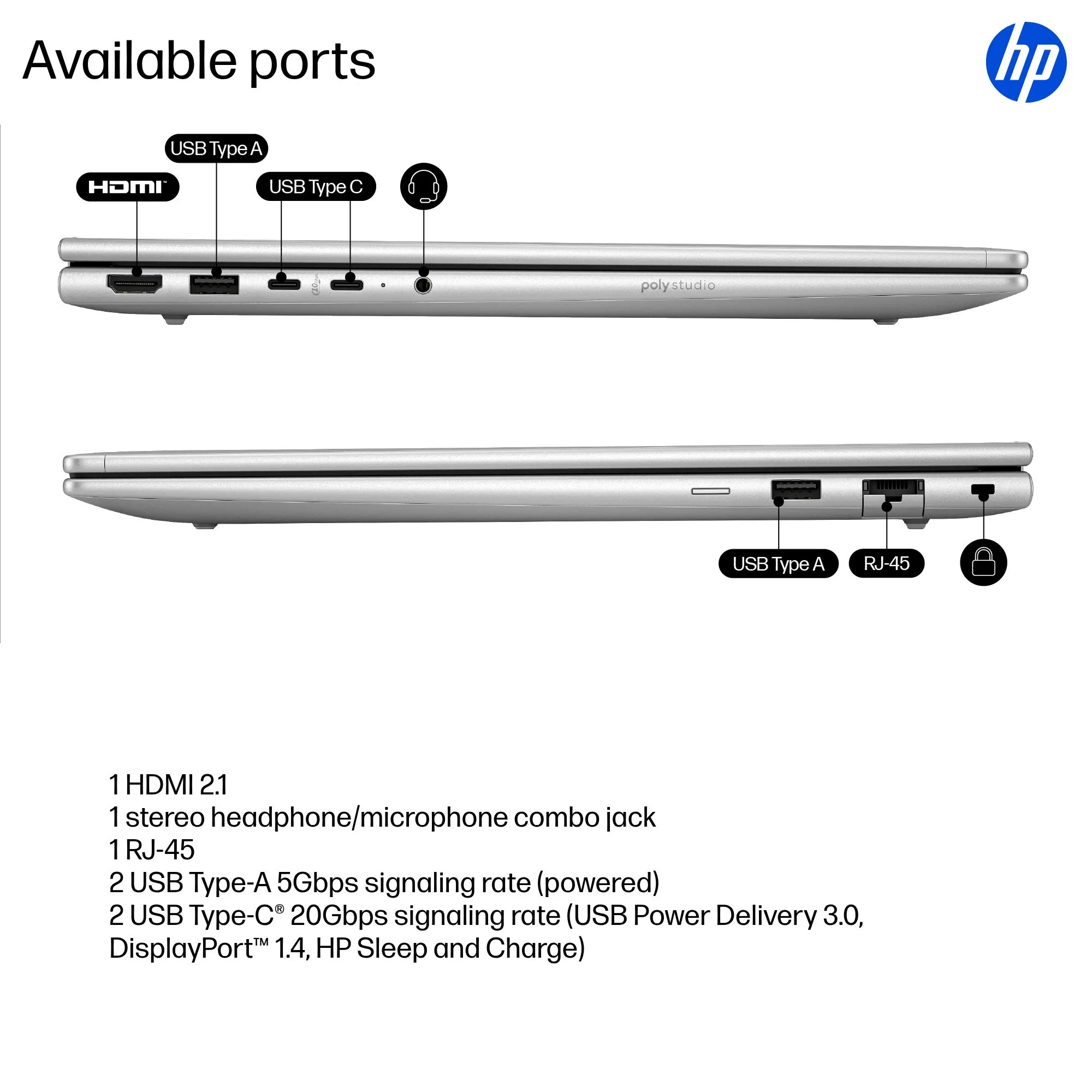 HP ProBook 4 G1i 16" Ultra 5 225U, 16GB, 512GB, Win 11 Pro - Notebook, Silver