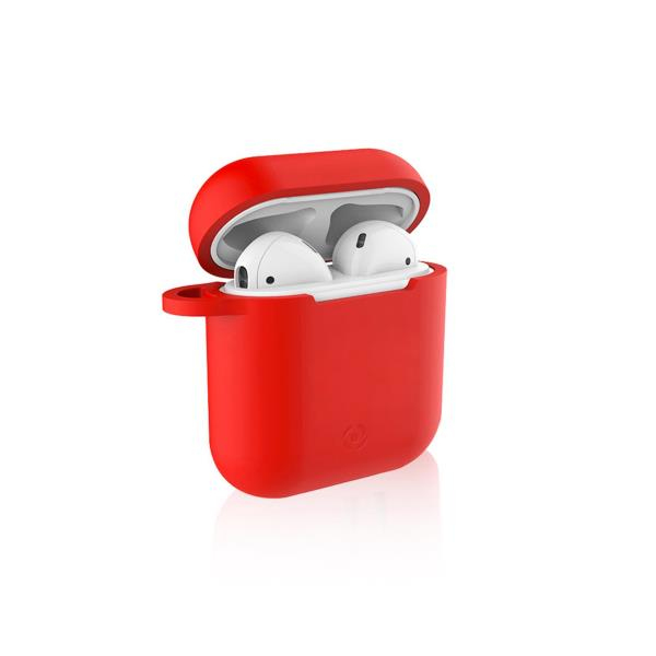 Celly AirPods Case -suojakotelo, Punainen