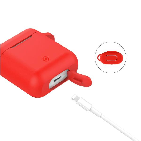 Celly AirPods Case -suojakotelo, Punainen