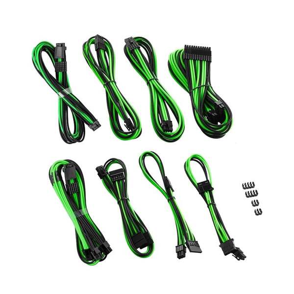 CableMod RT-Series Pro ModMesh 12VHPWR Dual Cable Kit for ASUS/Seasonic - black/light green