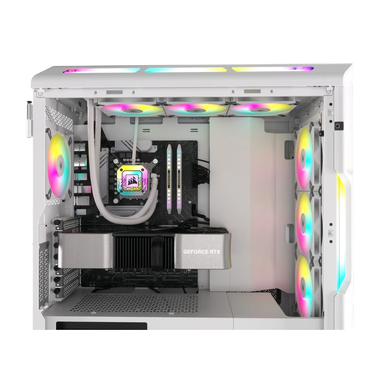 Corsair AF120 Slim RGB, 120mm - case fan, white