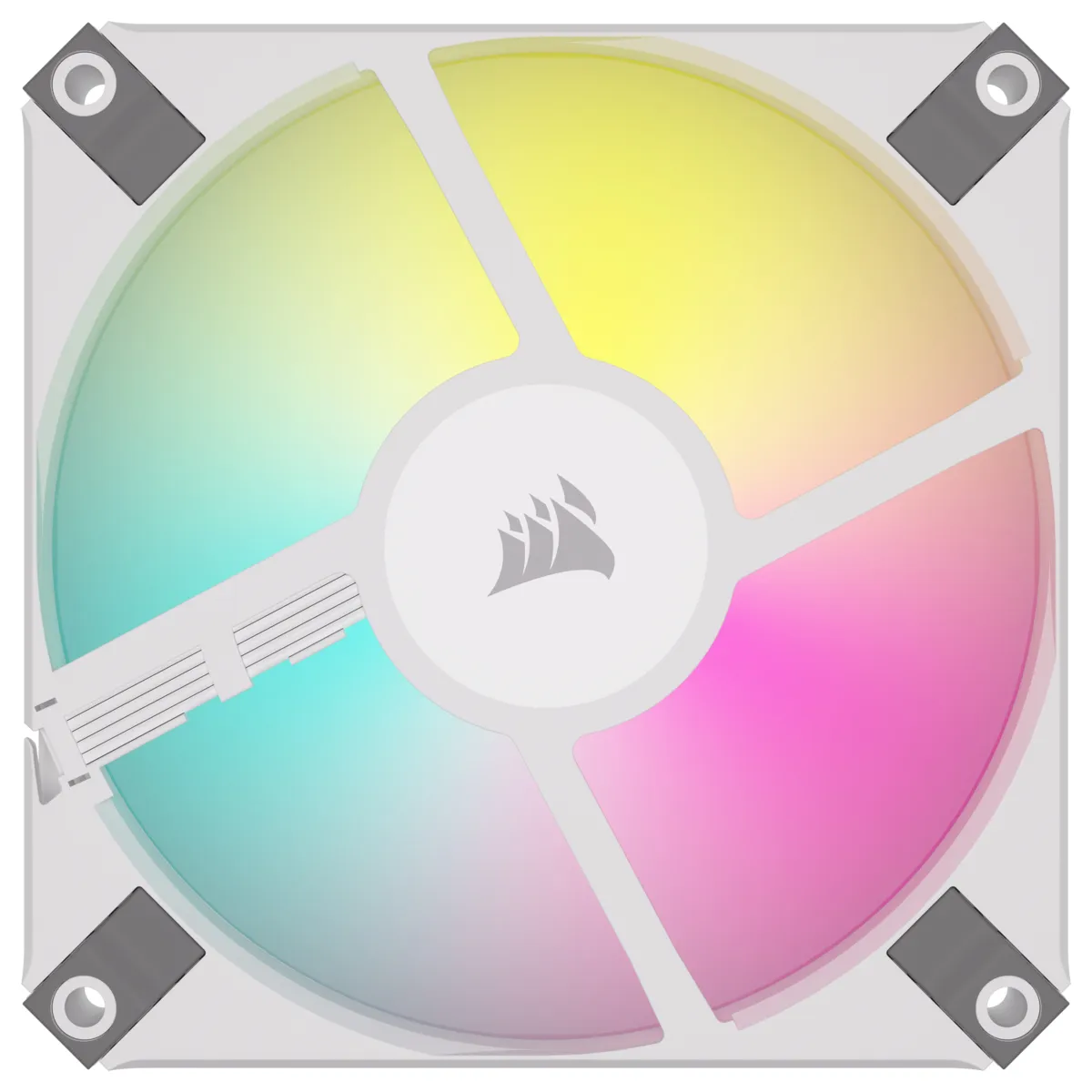 Corsair AF120 Slim RGB, 120mm - case fan, white