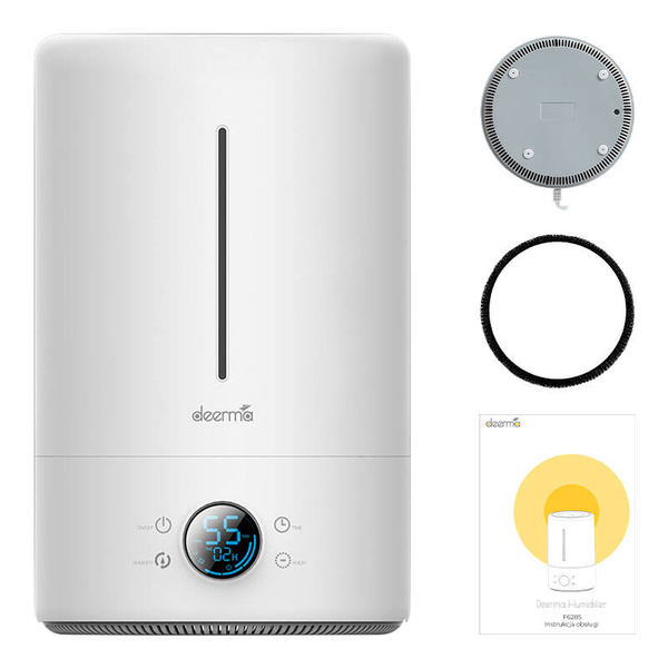 DEERMA F628S Ultrasonic Humidifier, 5 Liter, White