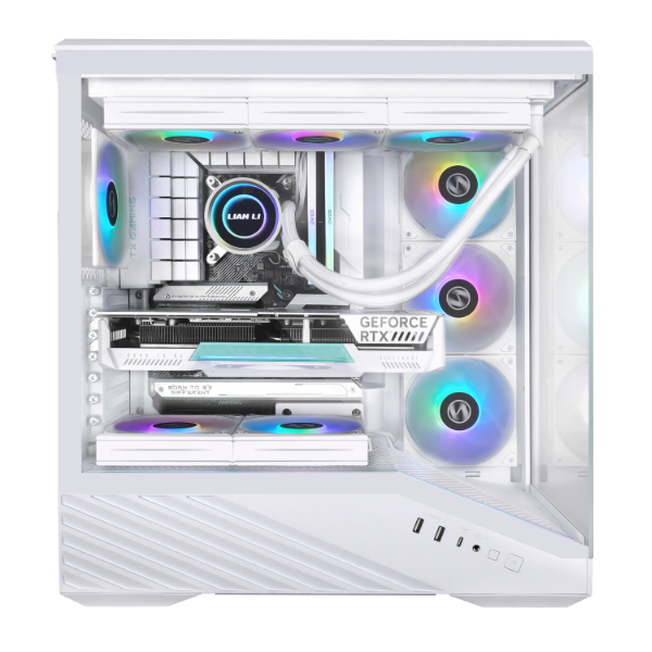 Lian Li Vector V100 RGB - mid tower with window, White