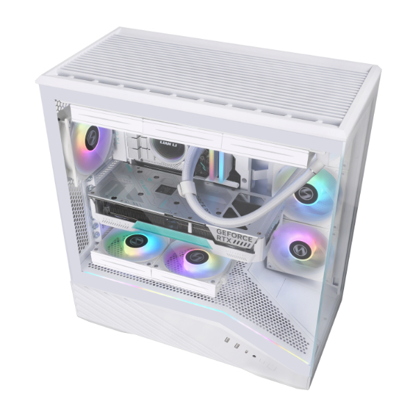 Lian Li Vector V100 RGB - mid tower with window, White