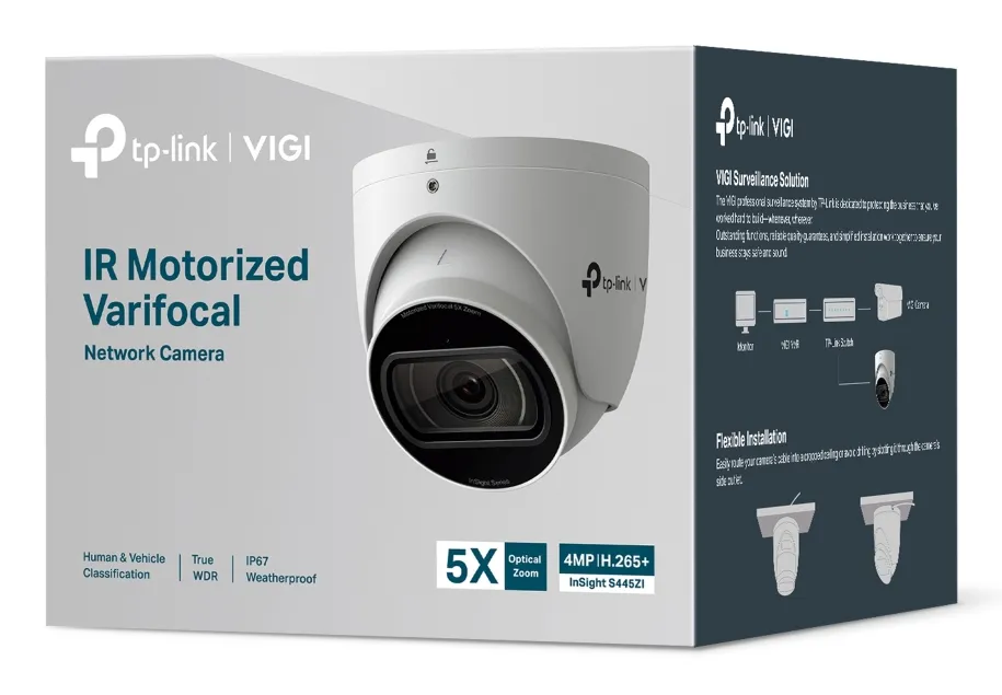 TP-Link VIGI InSight S445ZI - Turret-verkkokamera, valkoinen