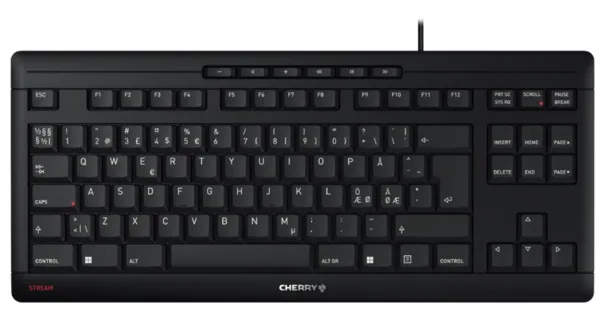 Cherry Stream TKL - tangentbord, svart