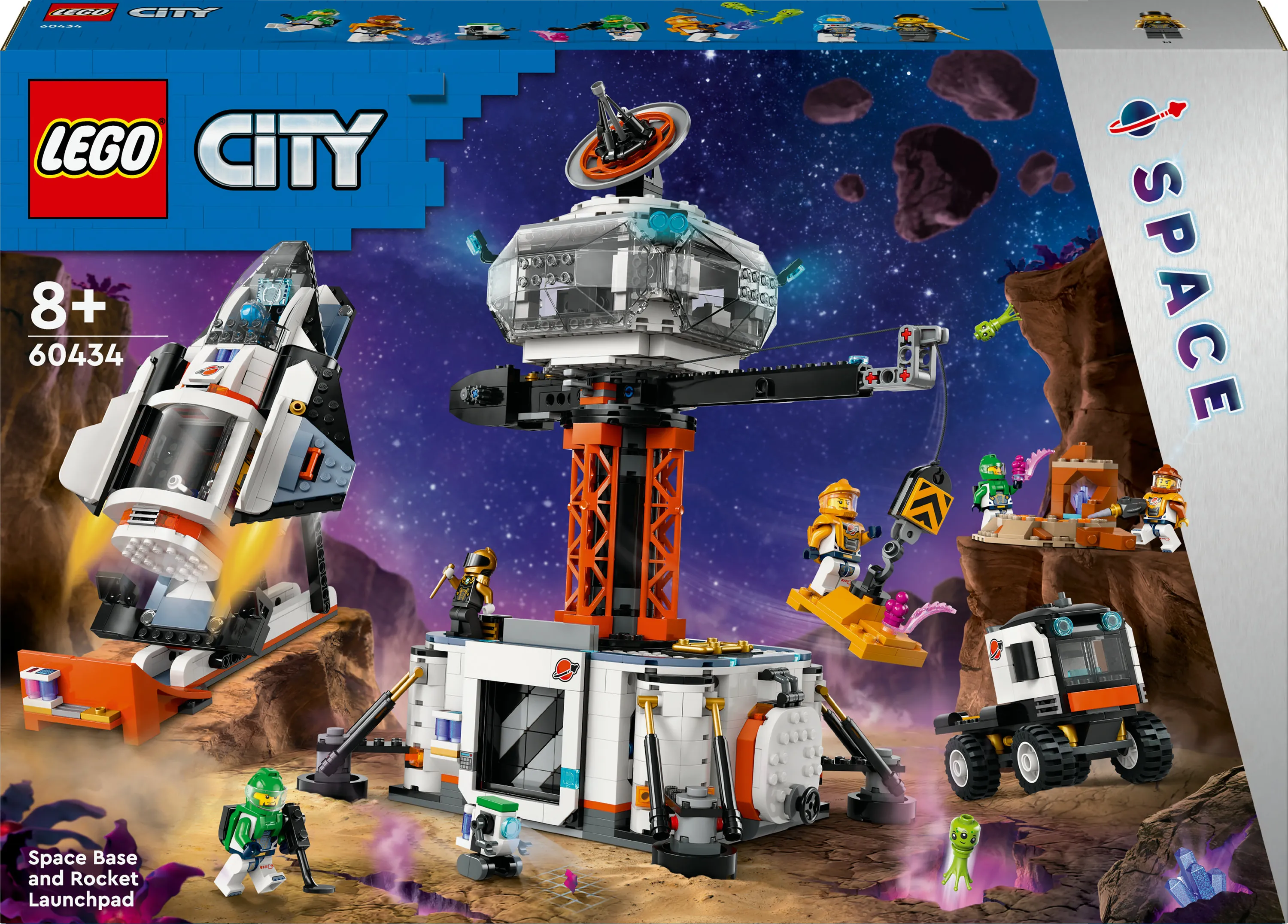 LEGO City Space Station and Rocket Launch Pad 60434