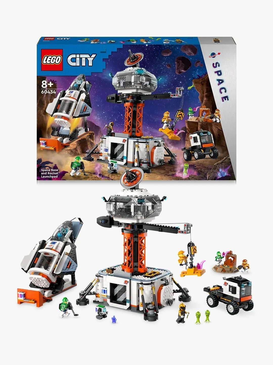 LEGO City Space Station and Rocket Launch Pad 60434