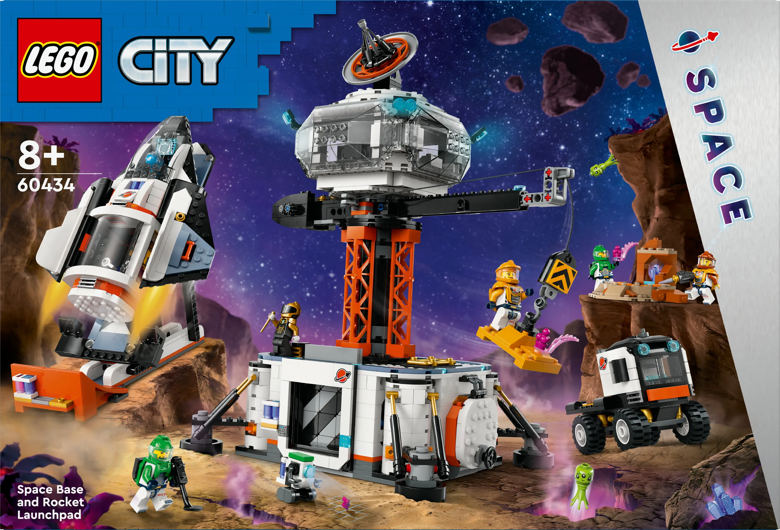 LEGO City Space Station and Rocket Launch Pad 60434