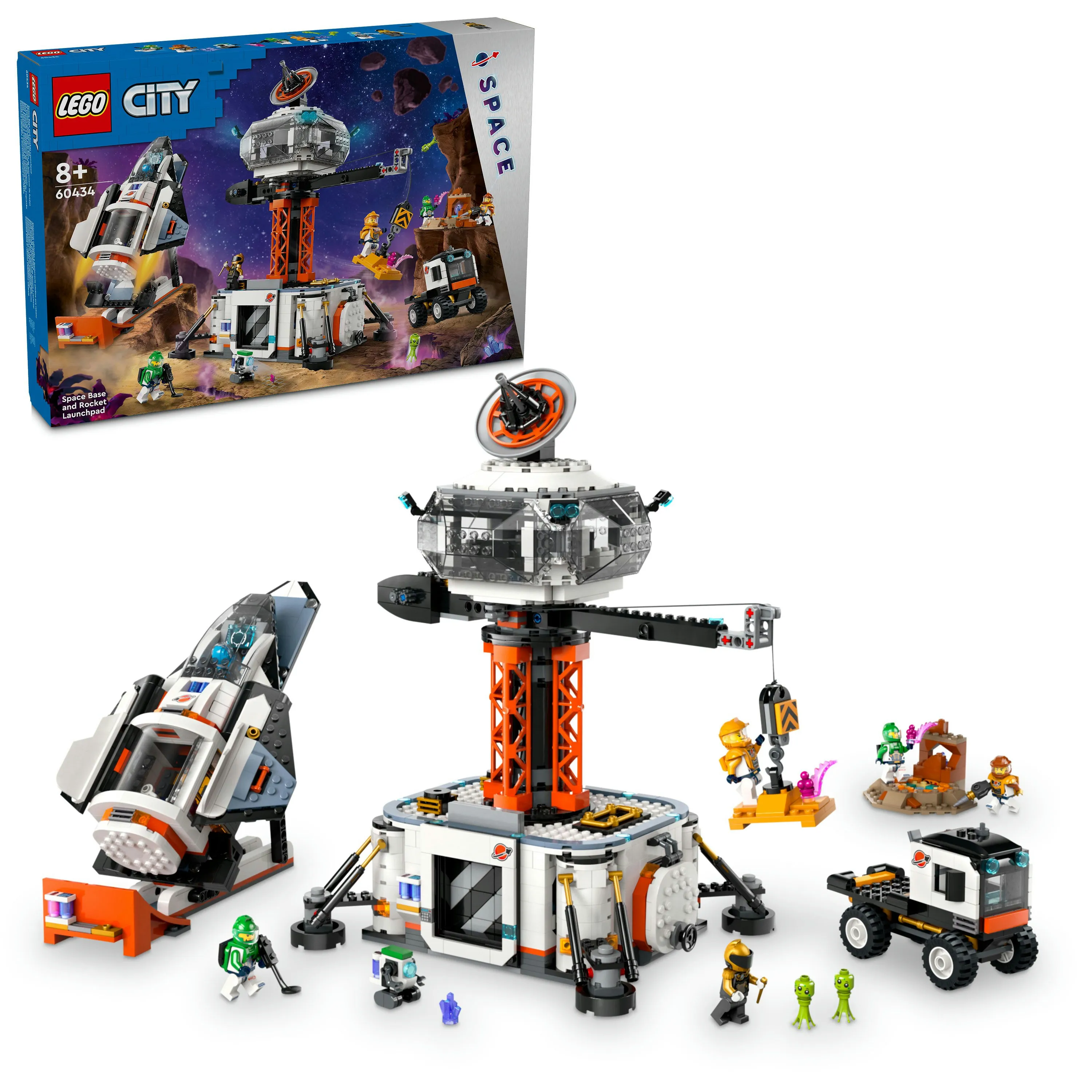 LEGO City Space Station and Rocket Launch Pad 60434