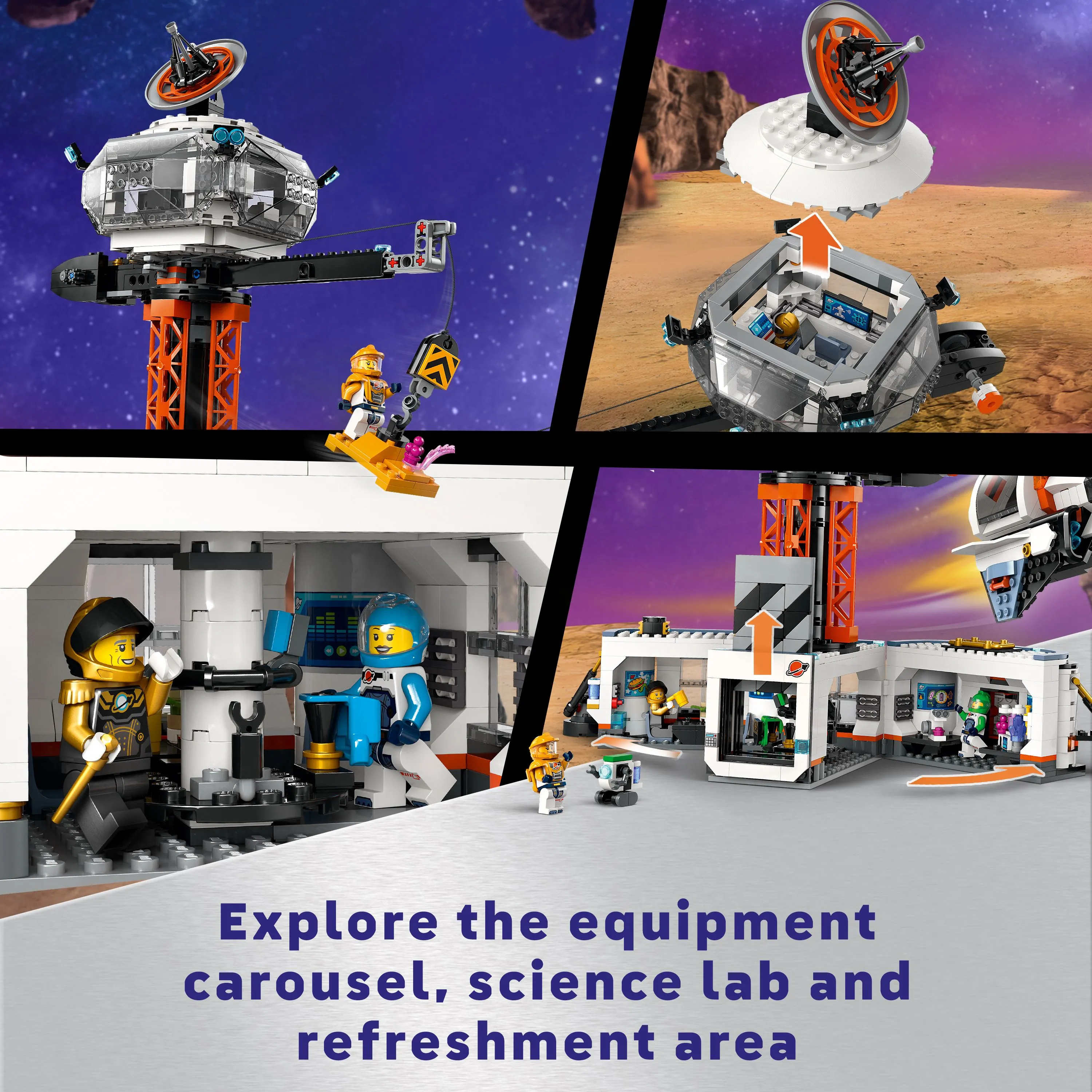 LEGO City Space Station and Rocket Launch Pad 60434