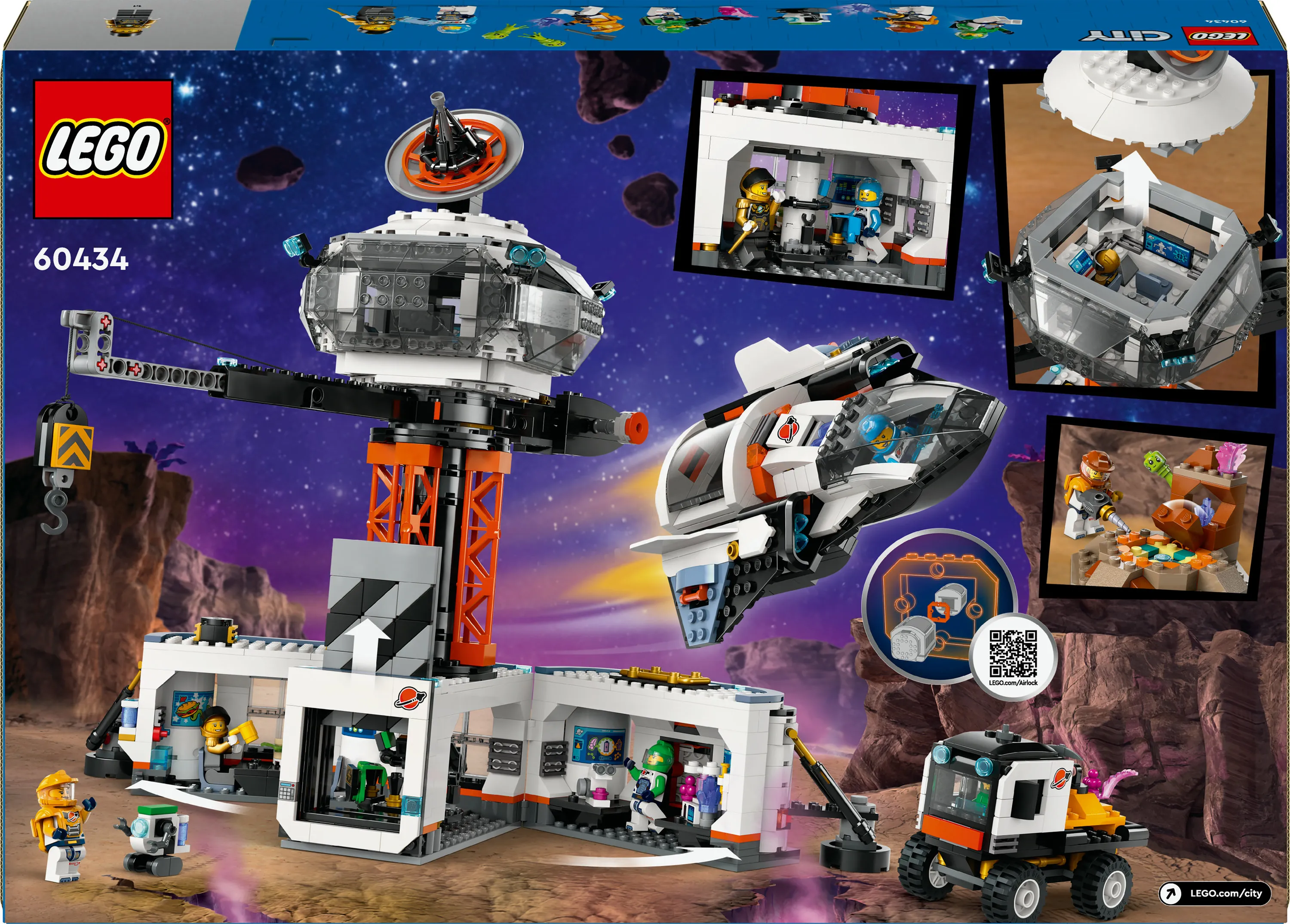 LEGO City Space Station and Rocket Launch Pad 60434