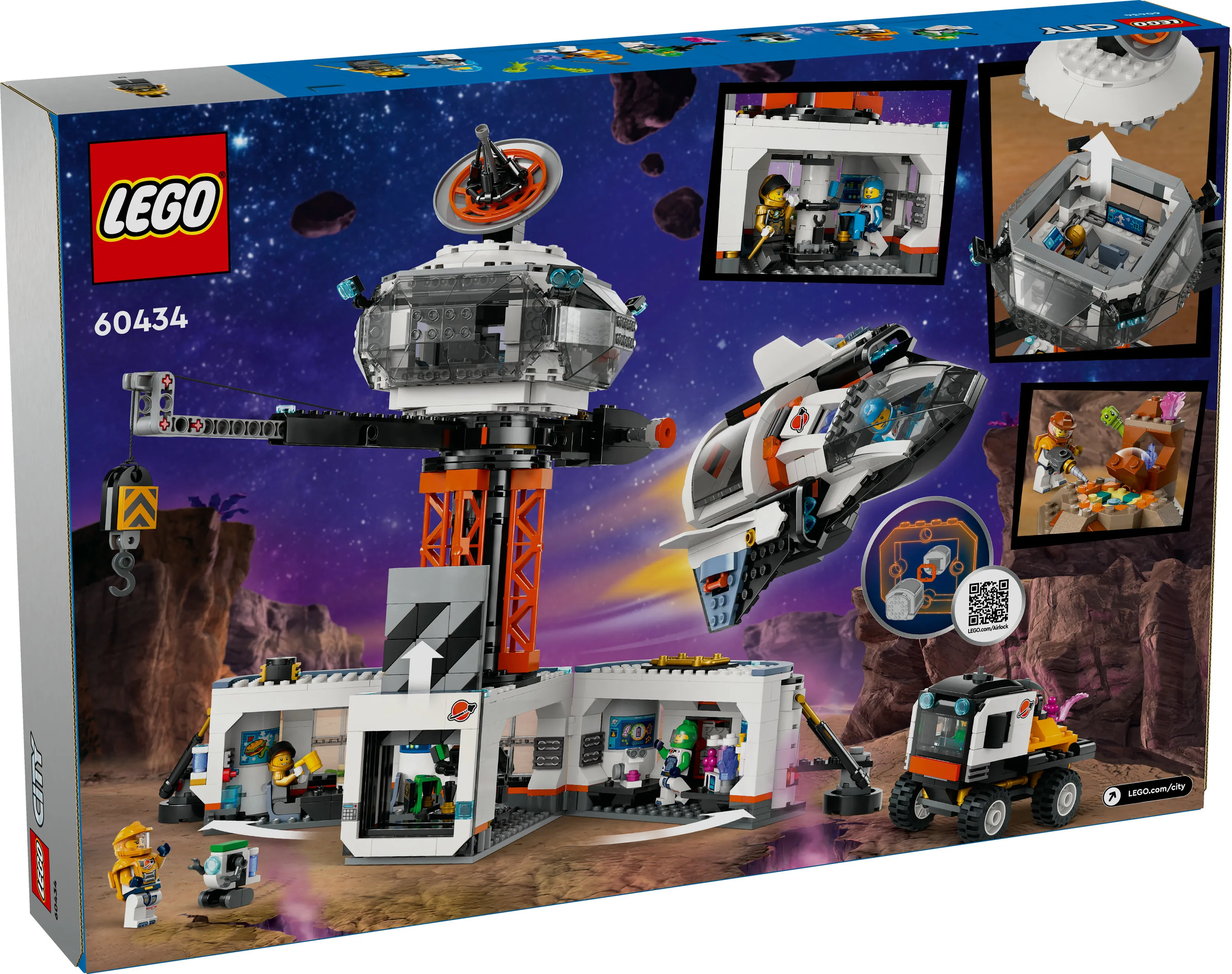 LEGO City Space Station and Rocket Launch Pad 60434