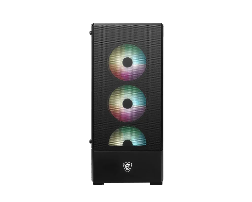 MSI MAG FORGE 112R - miditower chassi, Svart, Transparent
