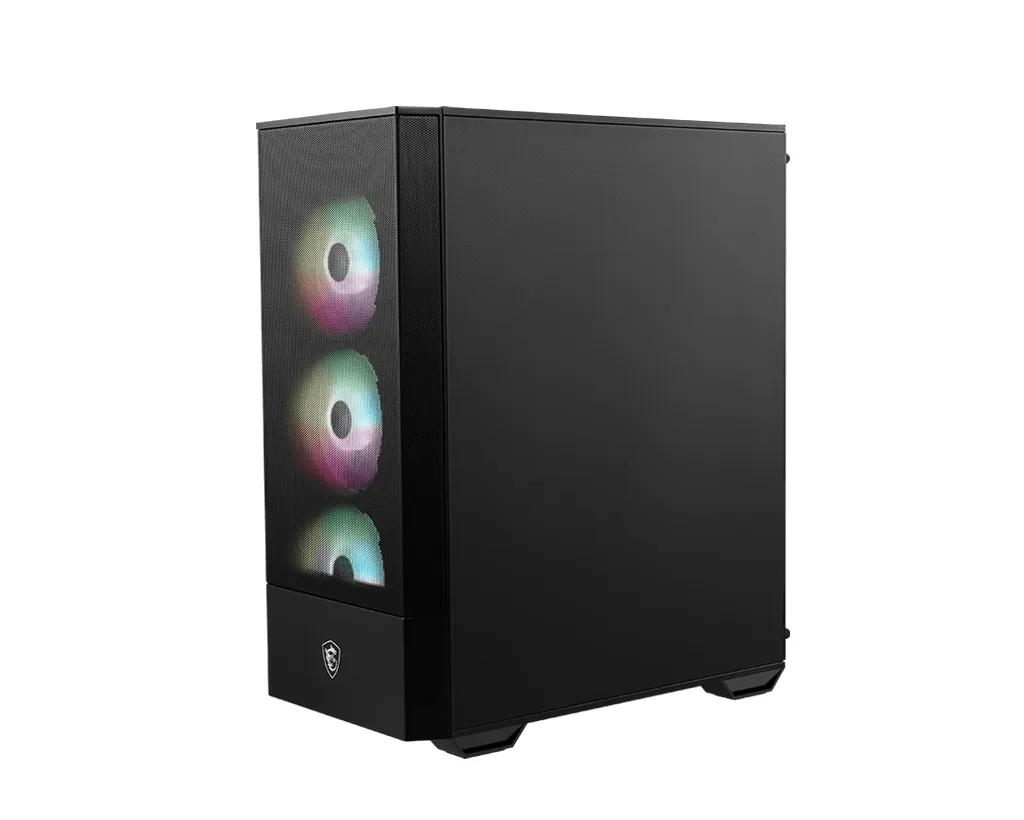 MSI MAG FORGE 112R - miditower chassi, Svart, Transparent