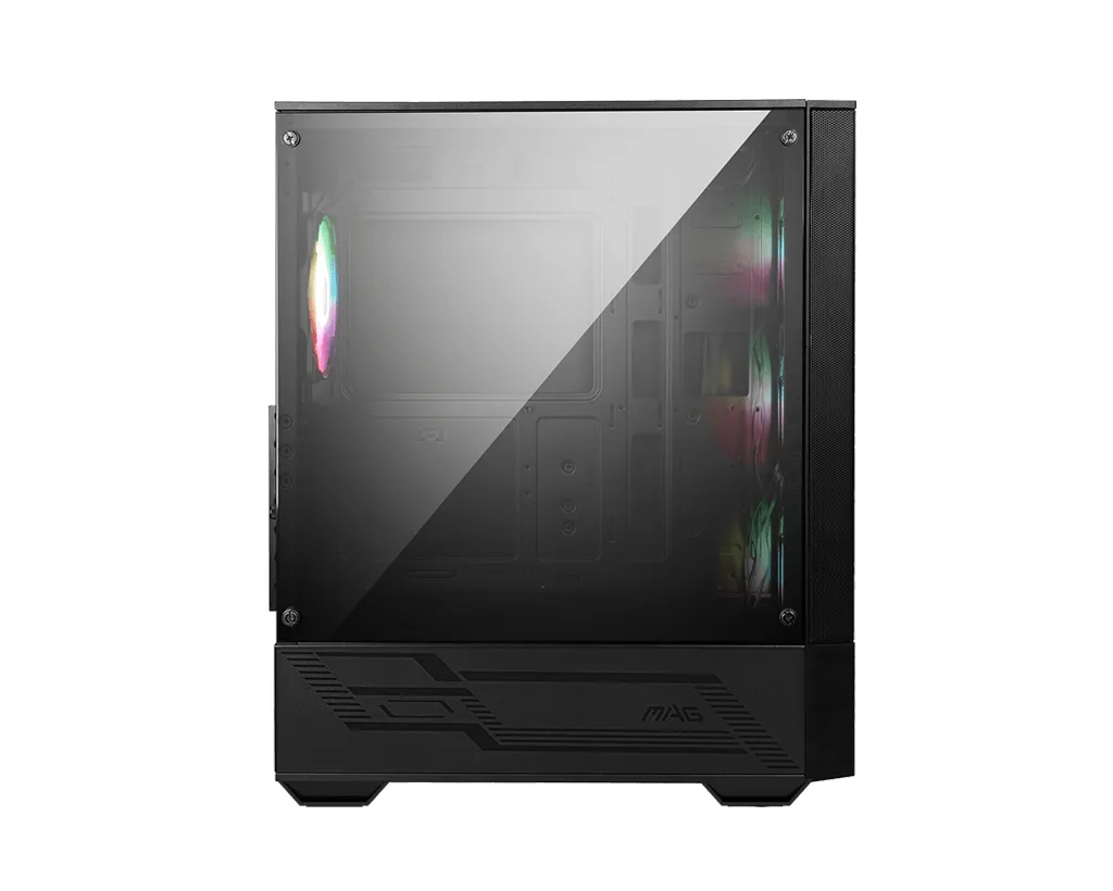 MSI MAG FORGE 112R - miditower chassi, Svart, Transparent