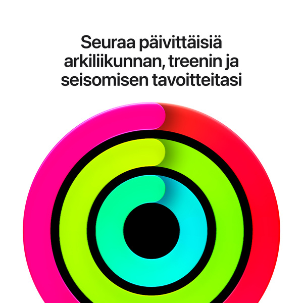 Apple Watch SE 3 (GPS + Cellular) 40 mm t&auml;htivalkea alumiinikuori ja hiekanv&auml;rinen urheiluranneke, M/L