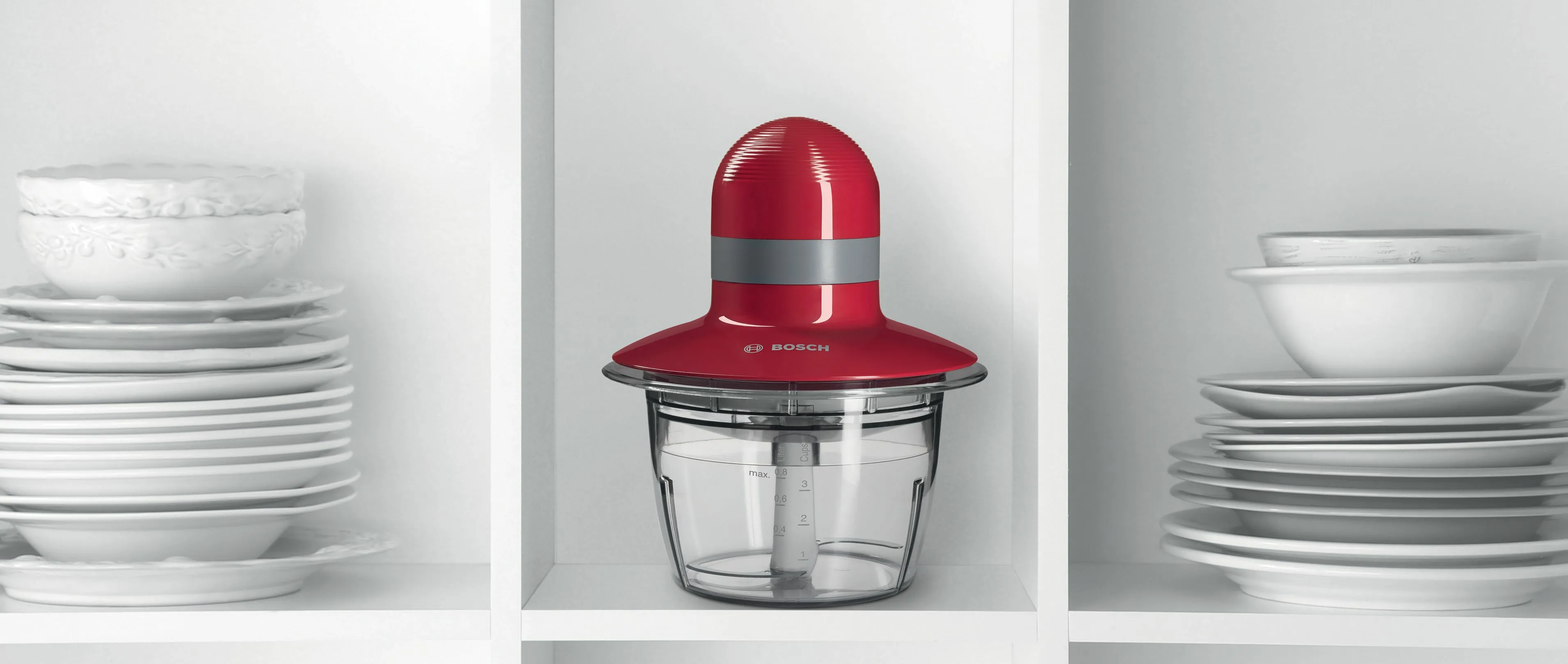 Bosch MMR08R2 - hakkemaskine - rød/grå