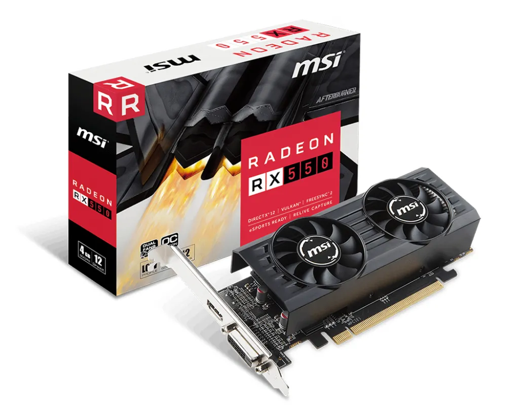 MSI Radeon RX 550 LP OC 4GB - Graphics card