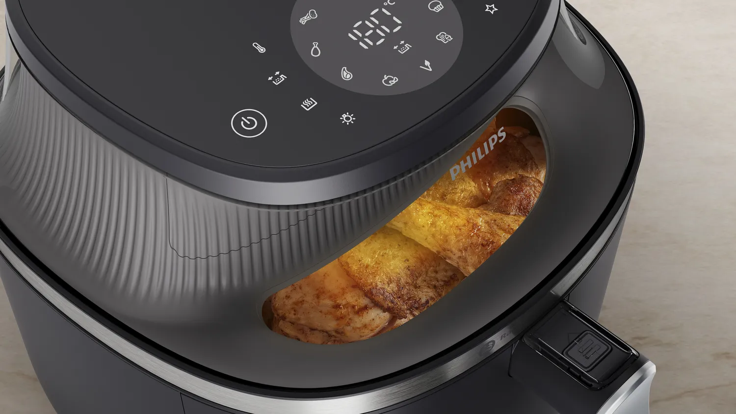 Philips 3000 Series Airfryer NA331/00, 6.2L, 1 kg, 1700W, air fryer, Black